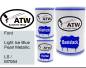 Preview: Ford, Light Ice Blue Pearl Metallic, LS / M7054: 500ml Lackdose + 500ml Klarlack + 250ml Härter - Set, von ATW Autoteile West.